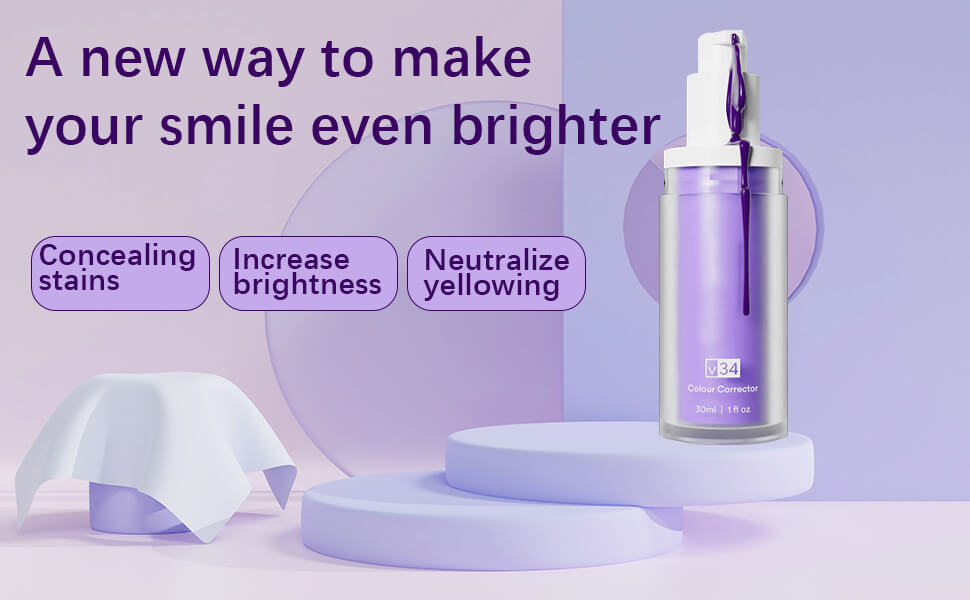 V34 Purple Toothpaste Teeth Whitening