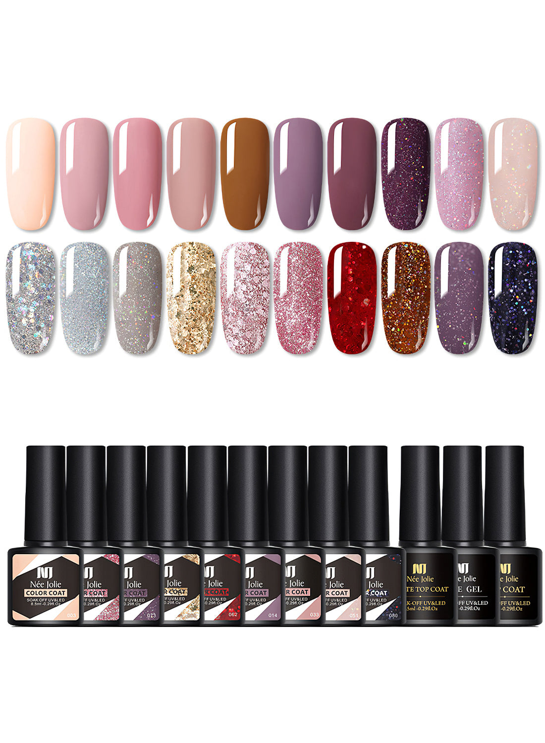 Nee Jolie 23 Pcs Gel Nail Polish Set