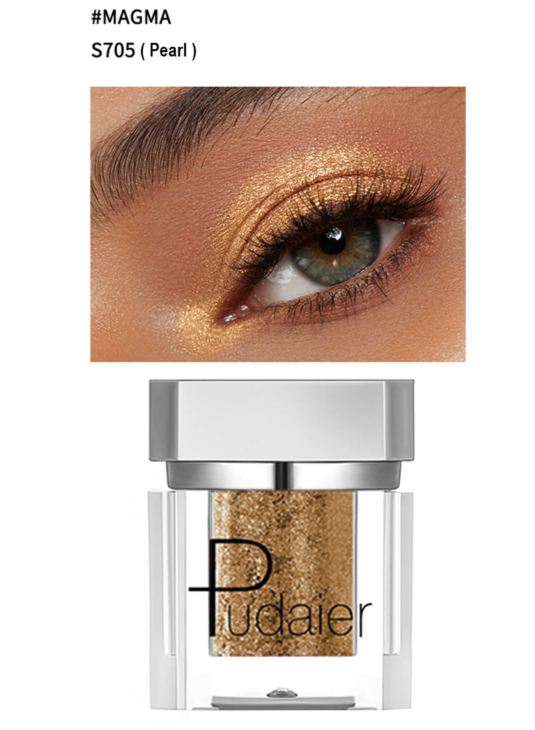 Pudaier Monochrome Glitter Eyeshadow