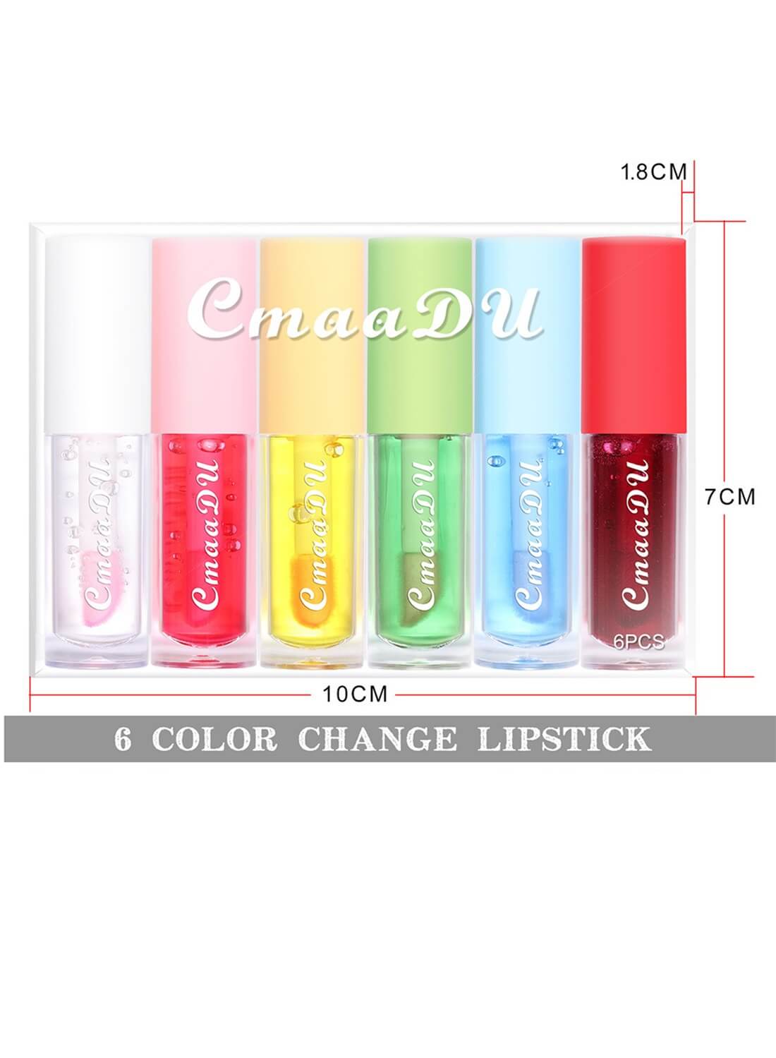 Cmaadu Color Change Lip Plumper 6Pcs