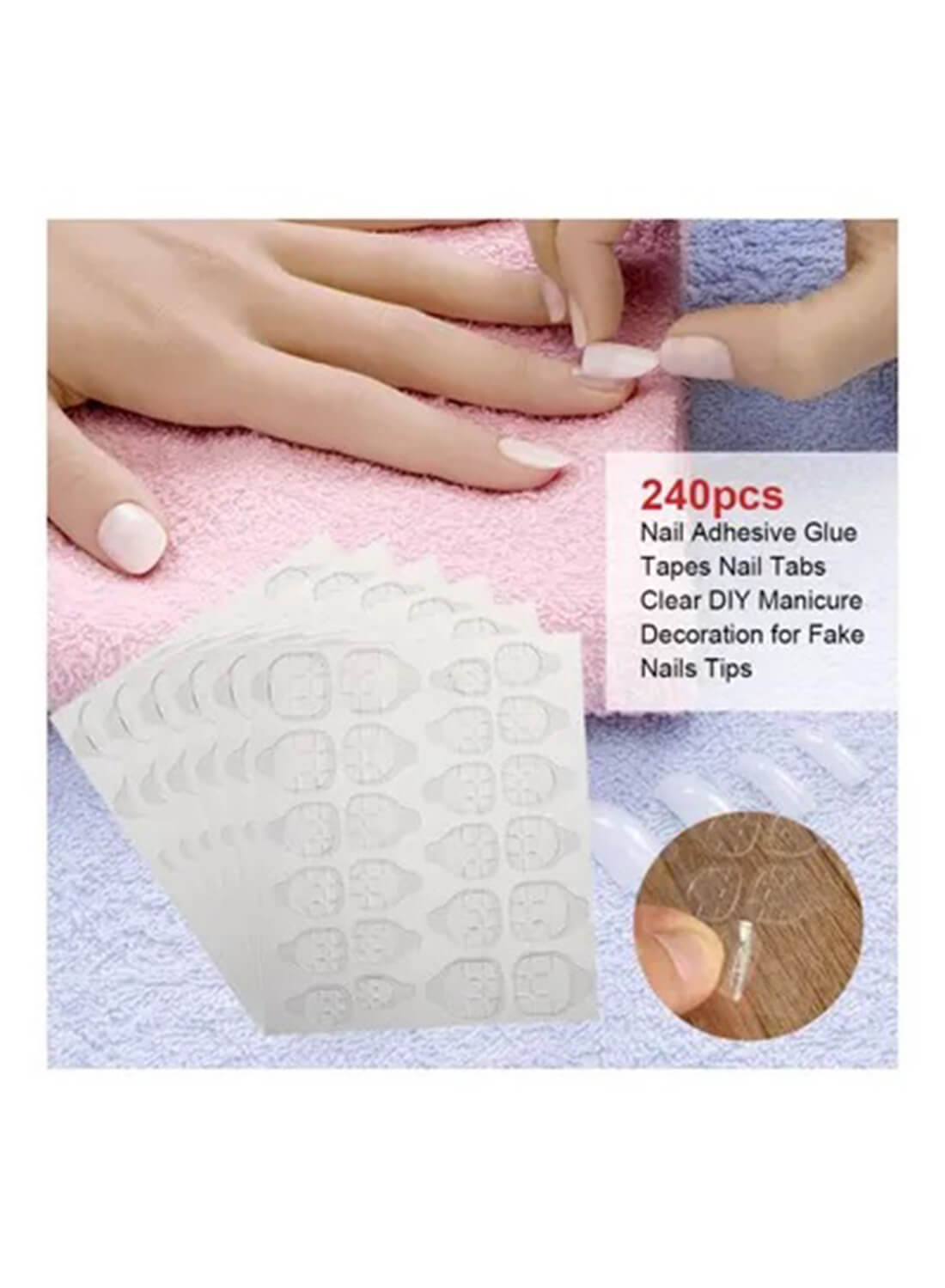 240-Piece Nail Adhesive Glue Tapes