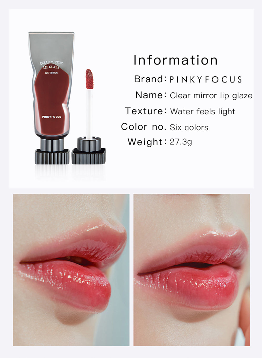 Pinkyfocus Clear Mirror Lip Gloss