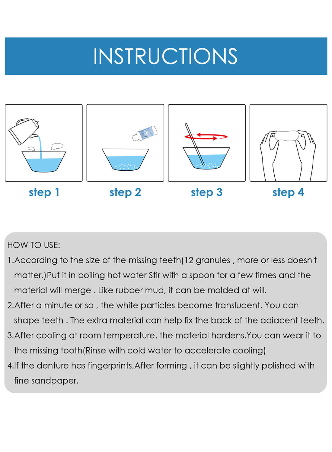 Tooth Repair Kit Temporary