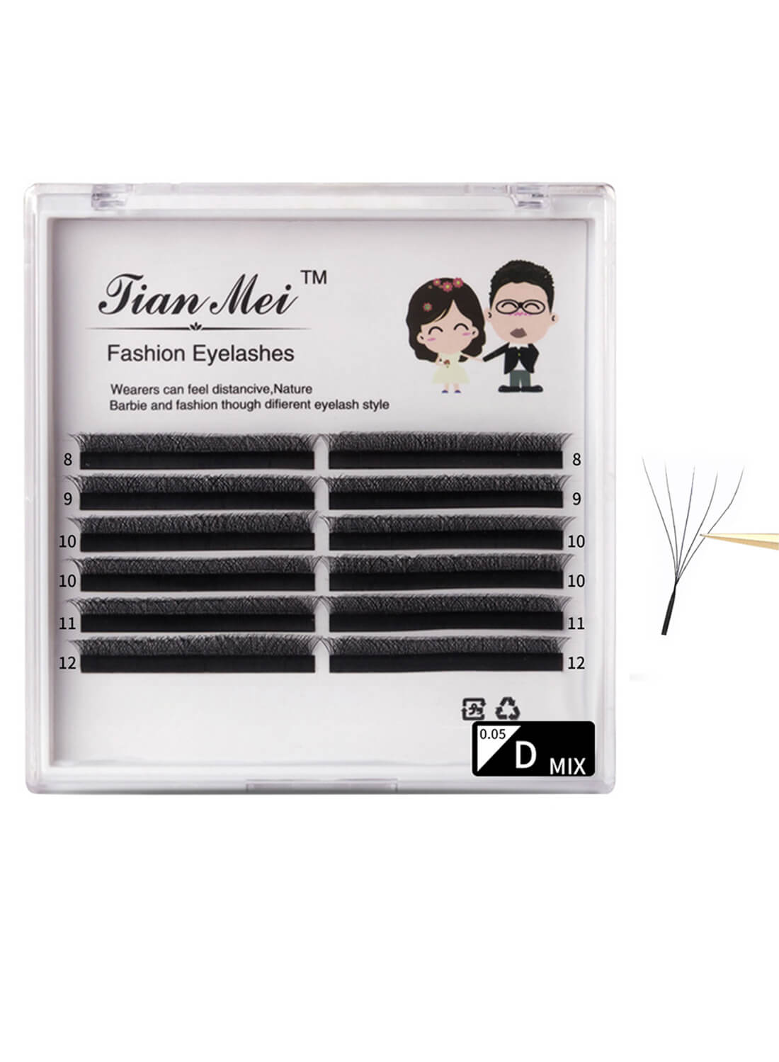 JIANMEI Fake False Eyelashes Grafting