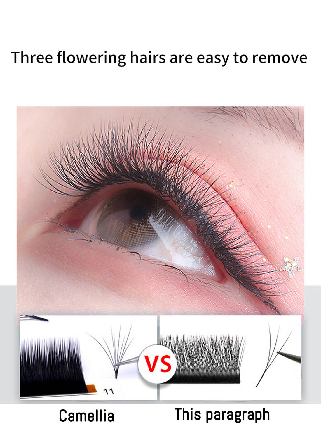 JIANMEI Fake False Eyelashes Grafting