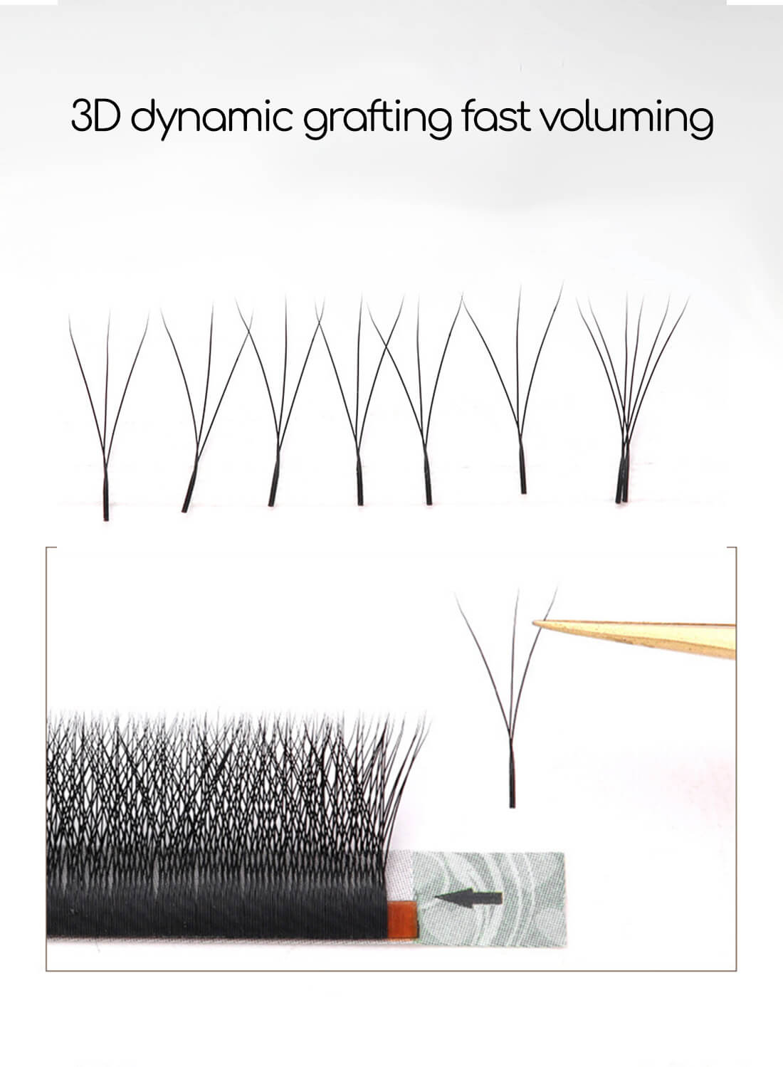 JIANMEI Fake False Eyelashes Grafting