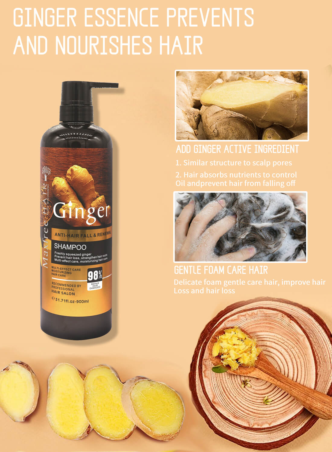 Ginger Shampoo 900ml