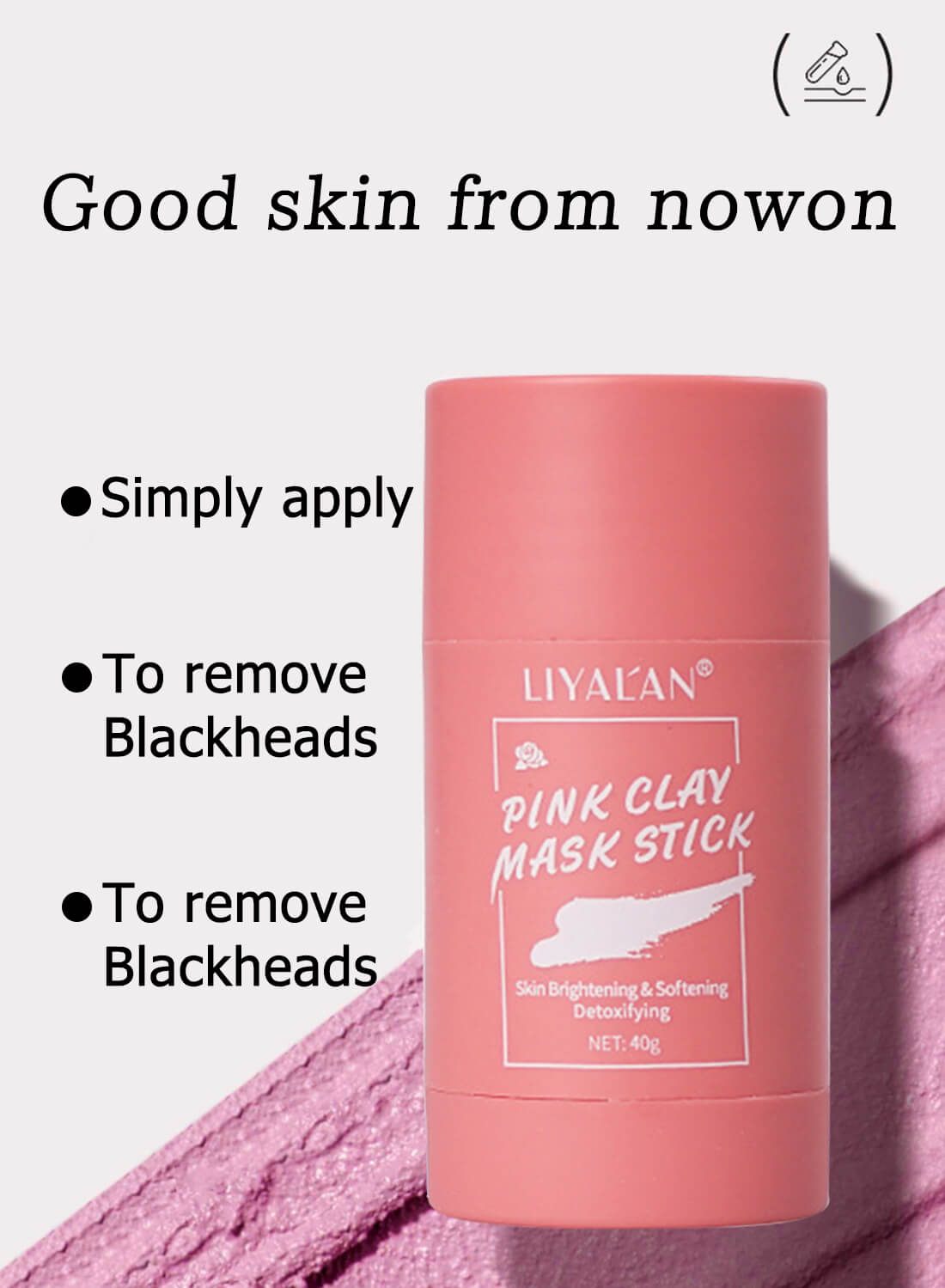 Liyalan Pink Clay Mask Stick