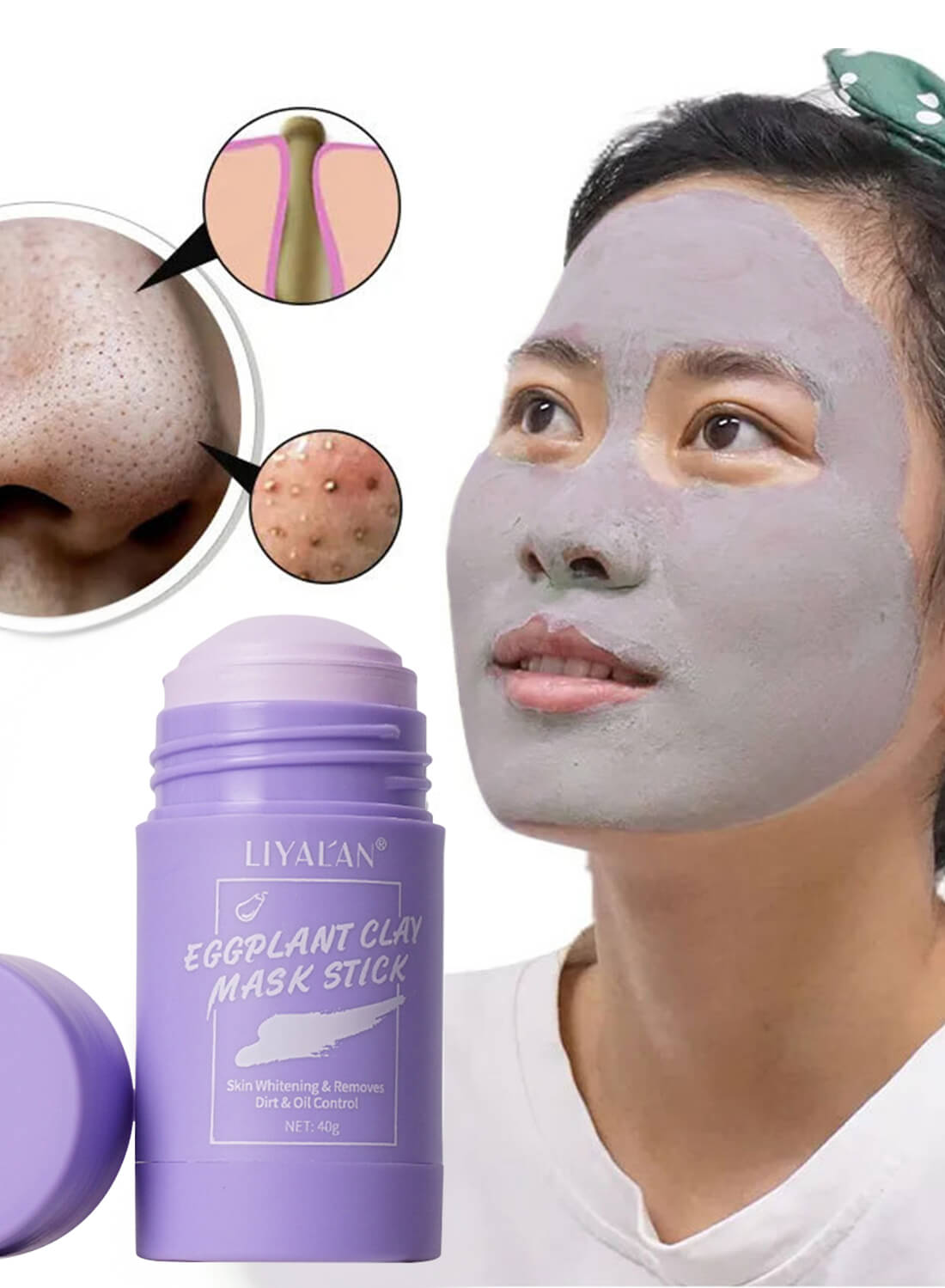 Liyalan Eggplant Clay Mask Stick