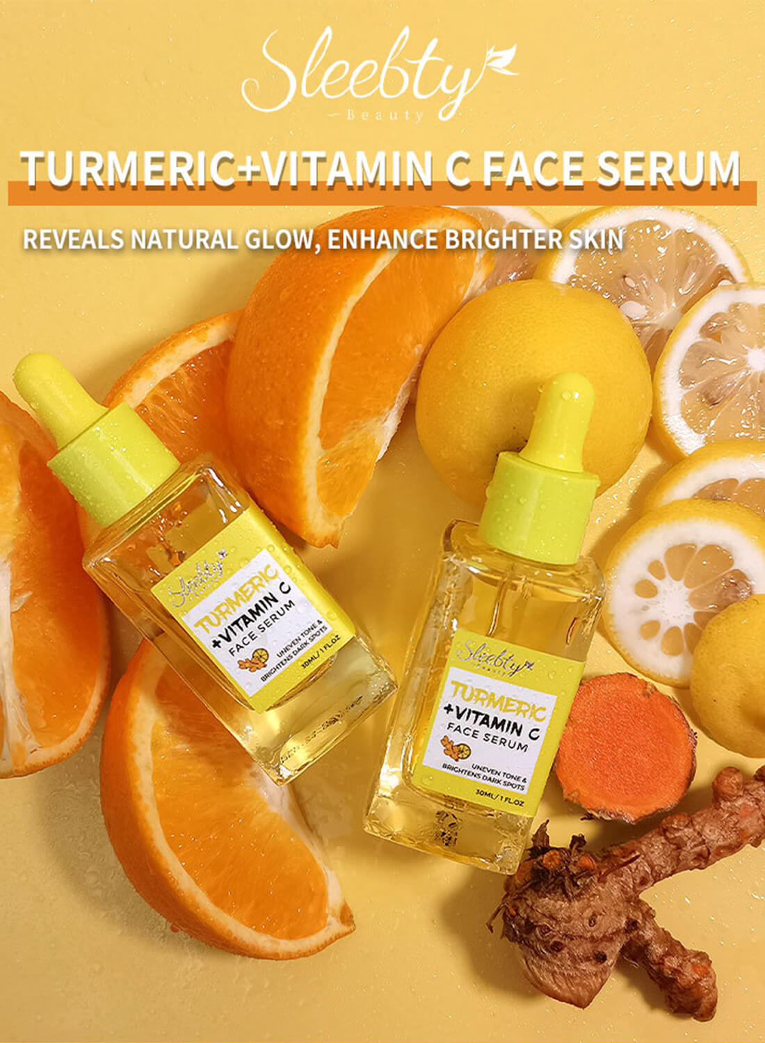 SleeBty Turmeric +Vitamin C Face Serum