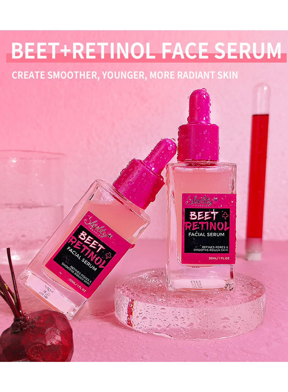 SleeBty Beet +Retinol Face Serum