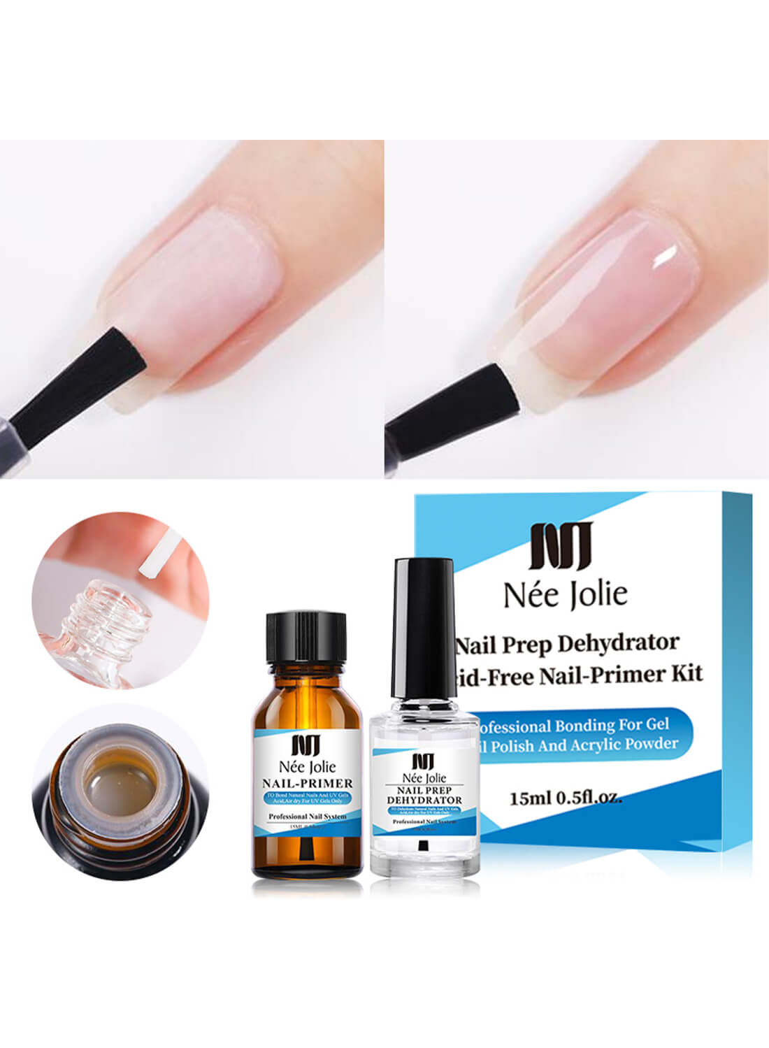 Nee Jolie Nail Prep Dehydrator and Nail Primer Set