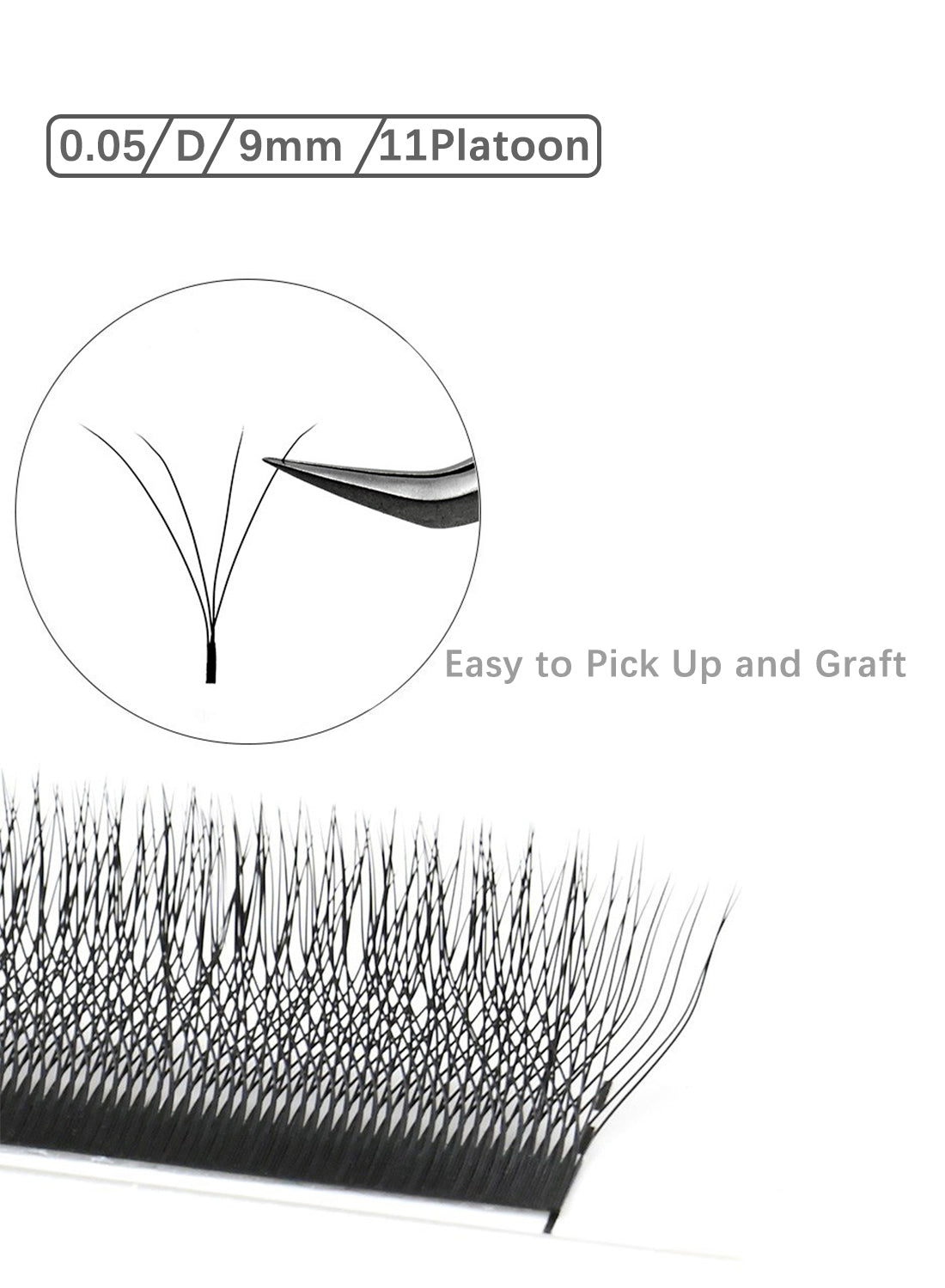 L&wen Auto Fans Fake False Eyelashes for Extension Grafting