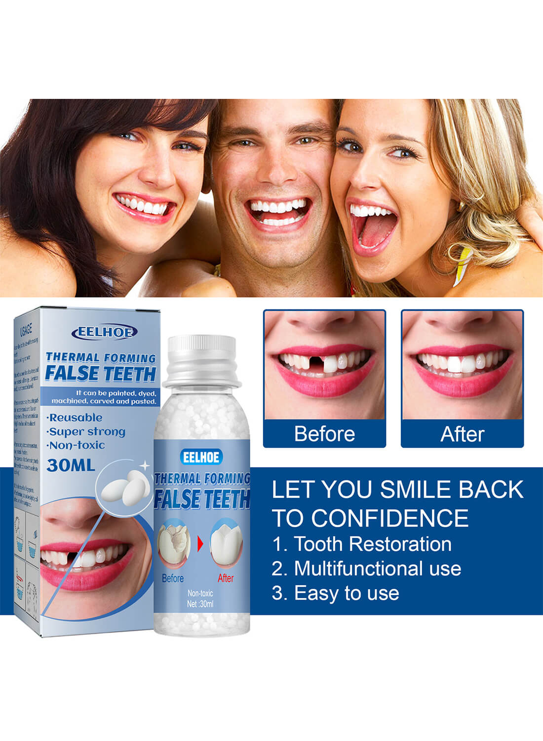 EELHOE Forming False Teeth Replacements