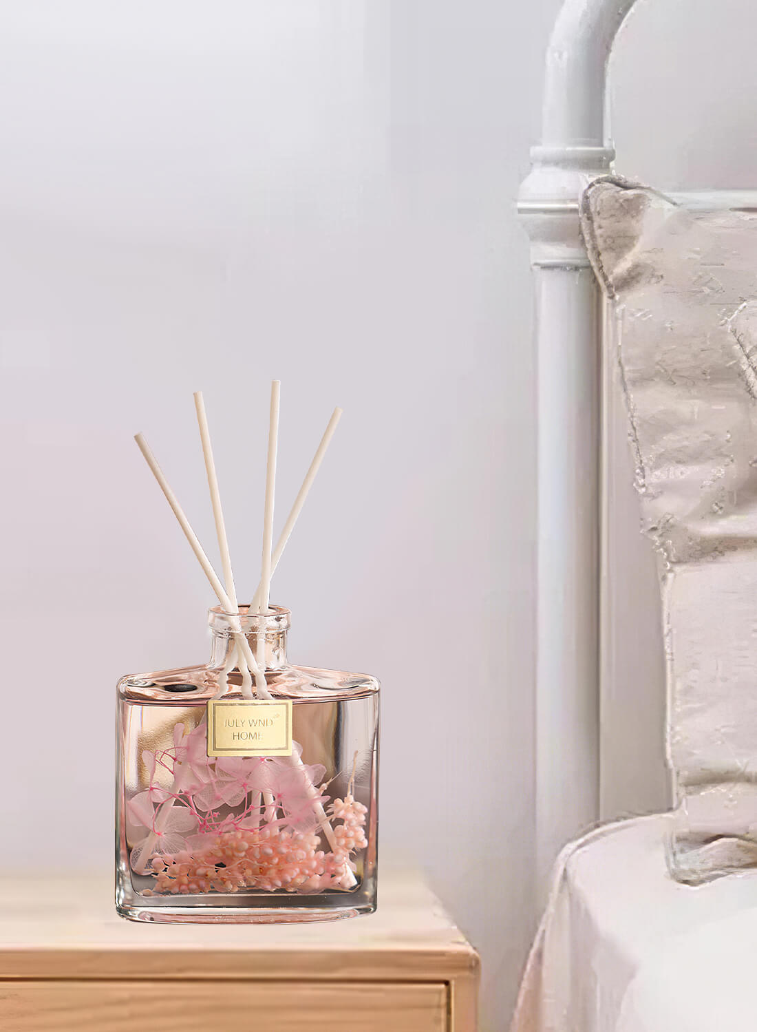 JULY WND Flower Reed Diffuser with Incense Diffuser Sticks 120ml