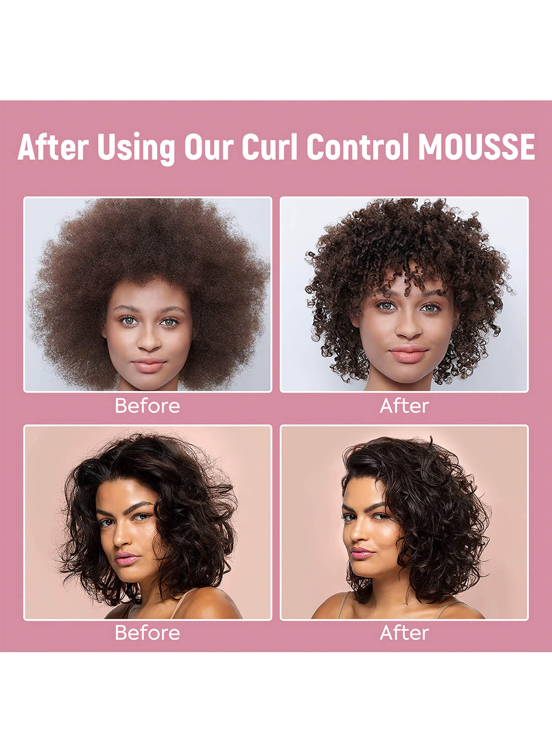 immetee Curl Hair Control Mousse Non Sticky 200ML