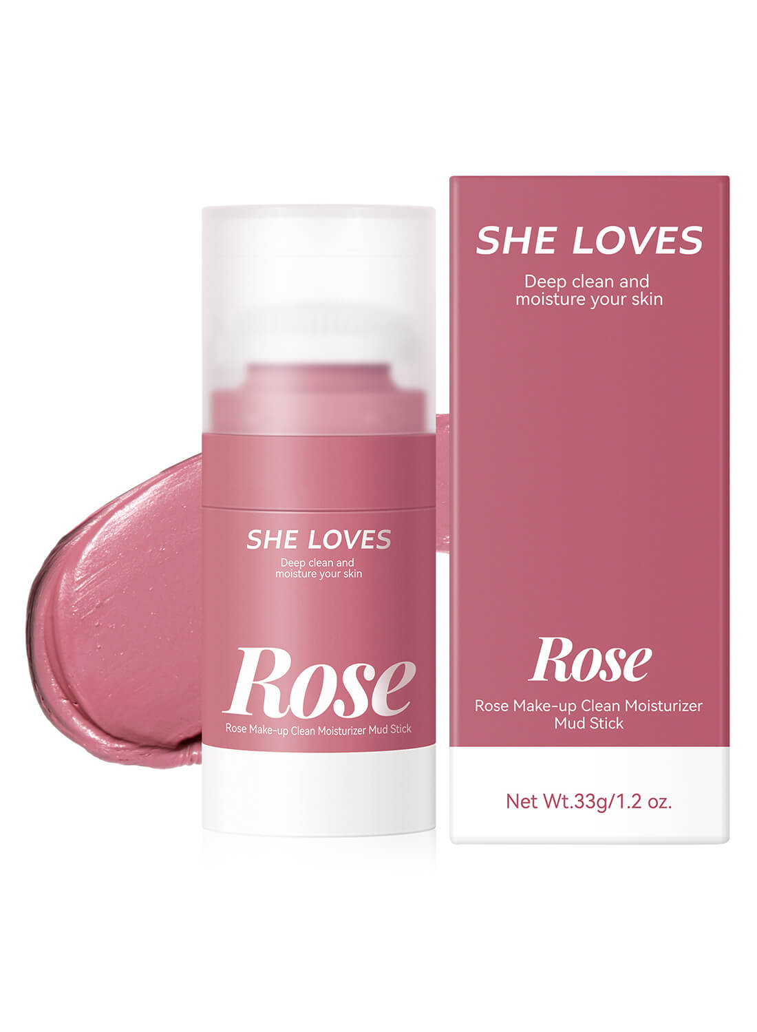 She Loves Rose Makeup Clean Moisturizer Mud Stick