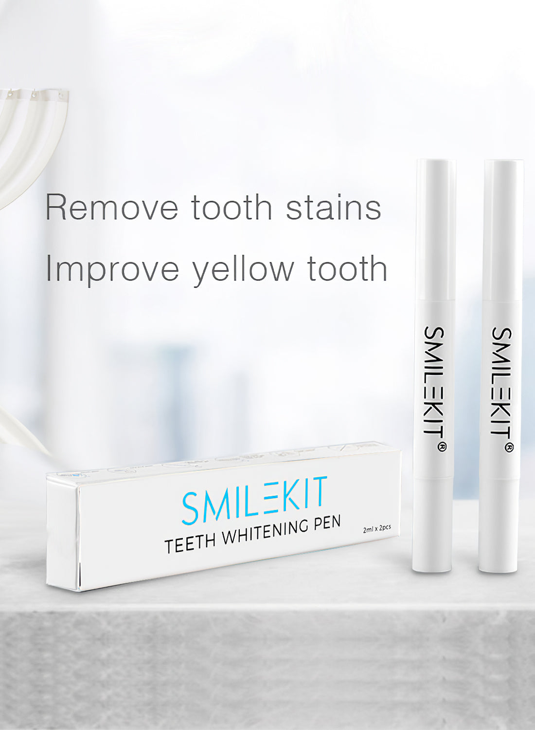 SMILEKIT 2Pcs Teeth Whitening Pen Kit