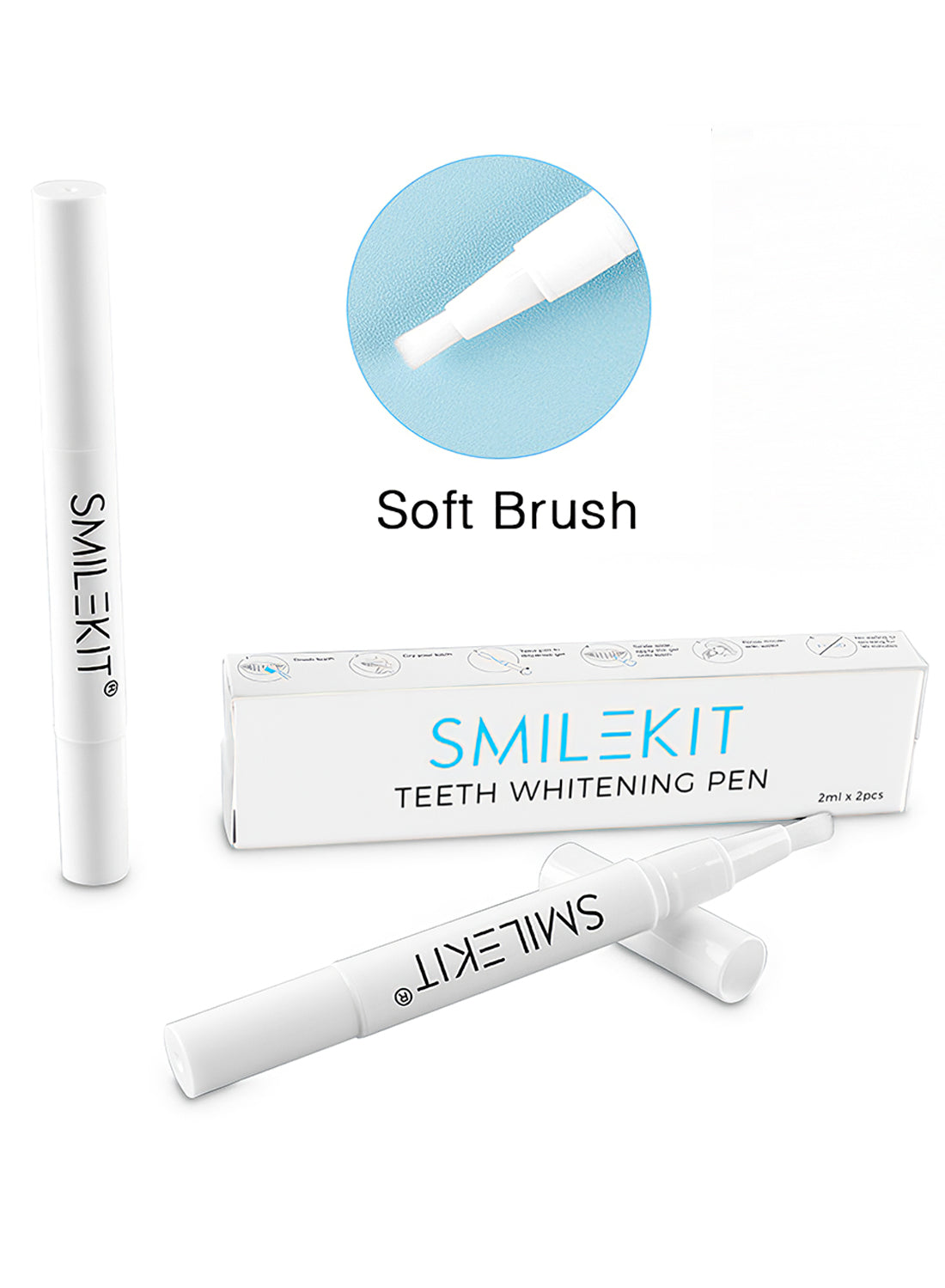 SMILEKIT 2Pcs Teeth Whitening Pen Kit