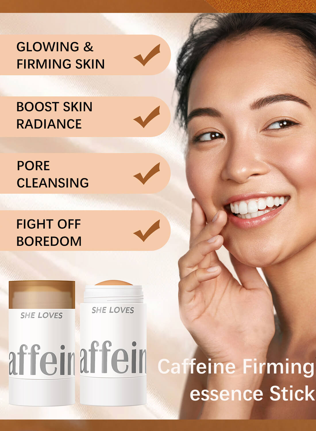 SHELOVES Caffeine Firming Essence Stick