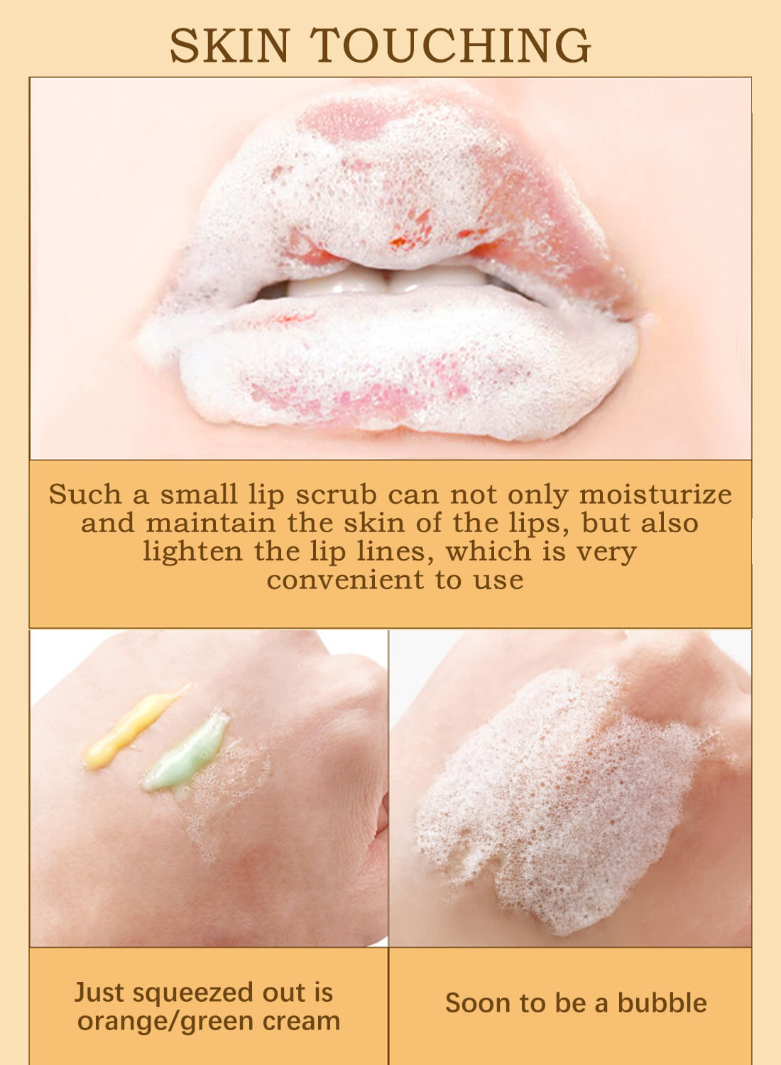 SHELOVES 2Pcs Bubble Lip Scrub Set