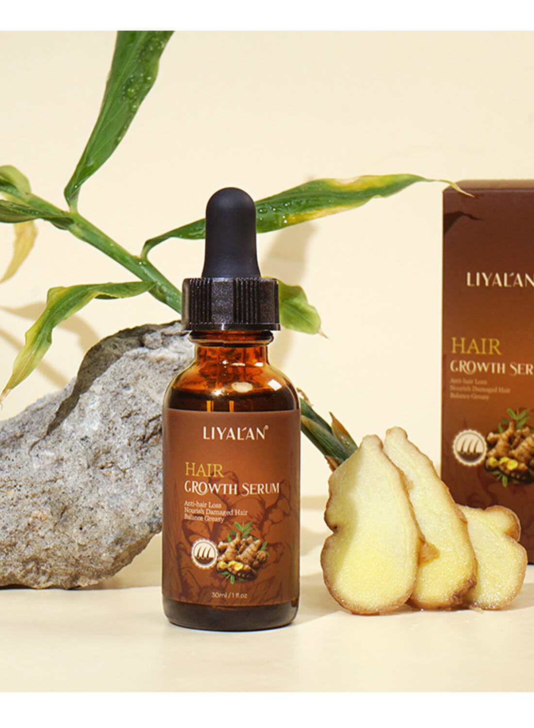 Liyalan Hair Growth Serum with Ginger Extract 30ml