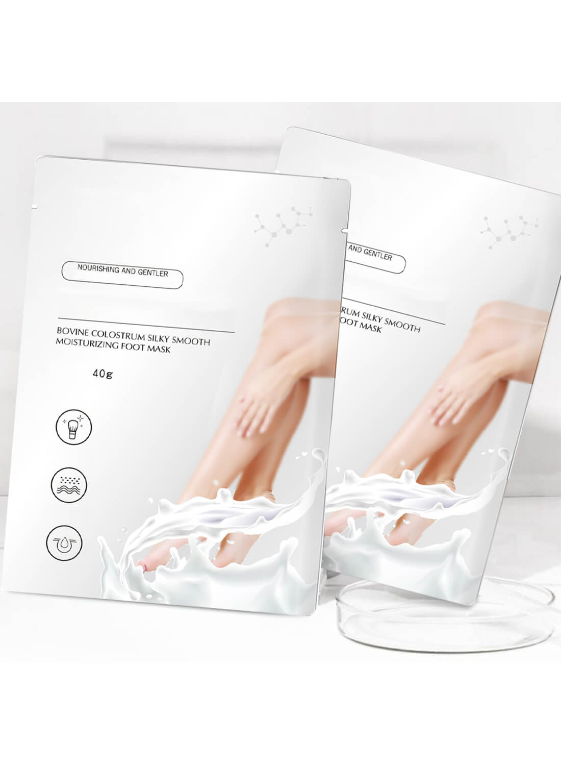 Bovine Colostrum Silky Smooth Moisturizing Foot Mask 40g/Pair