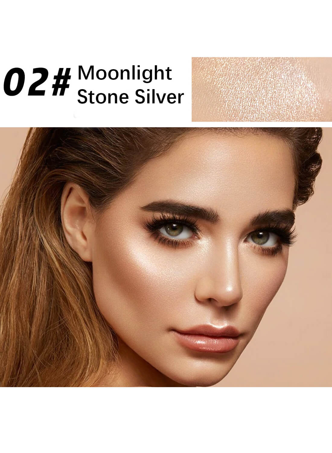 High Gloss Stick, Shimmer Highlighter Stick for Face Body Collarbones