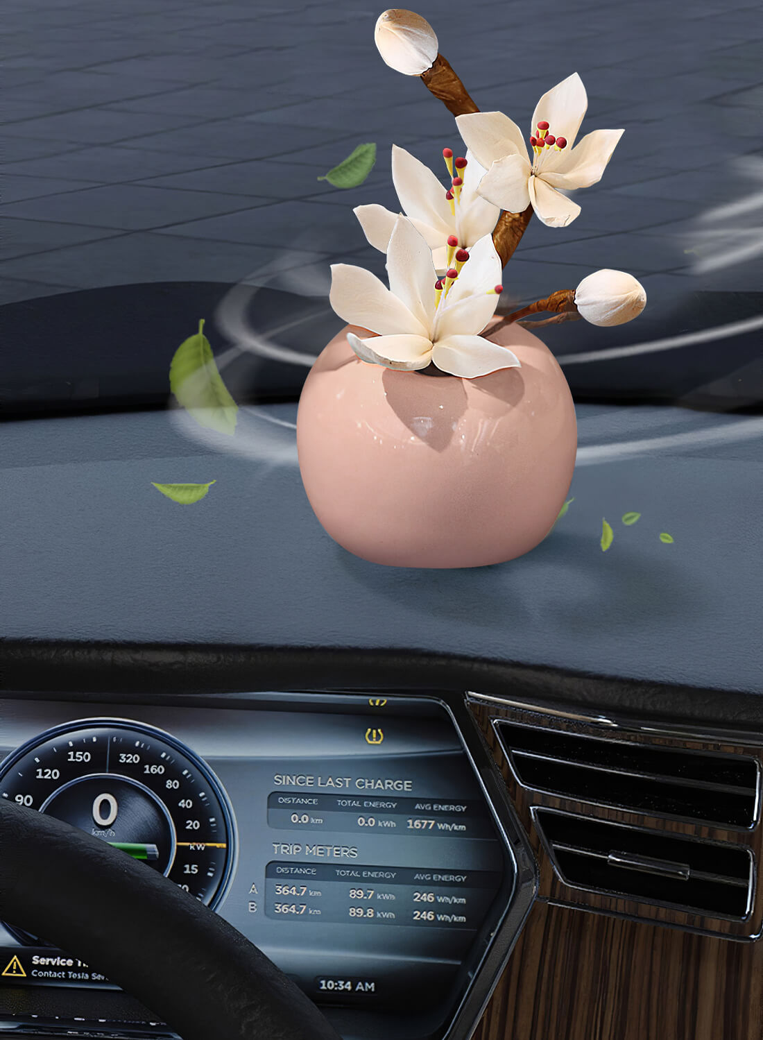 Natural Car Diffuser with Anti-Slip Pad 30ml