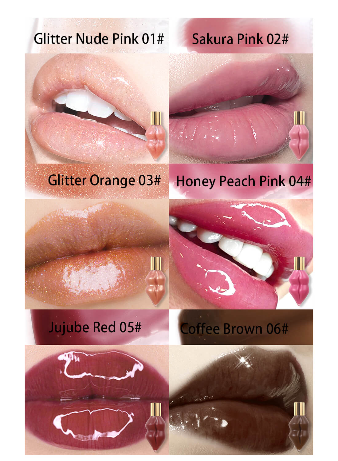 Lip Plumper with Mint and Ginger Extract, Lip Gloss for Women