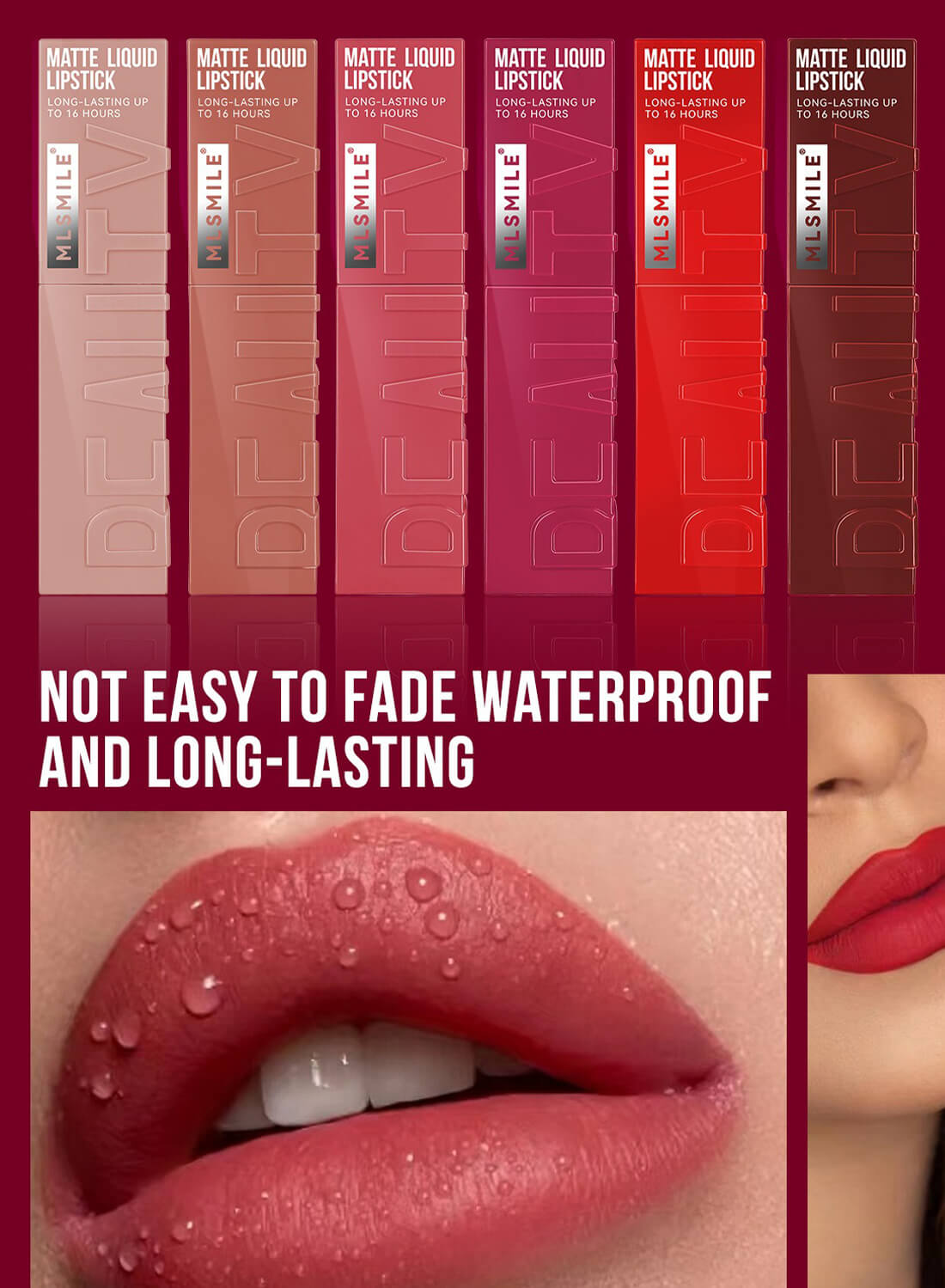 Matte Velvet Liquid Lipstick, Up to 16H Wear