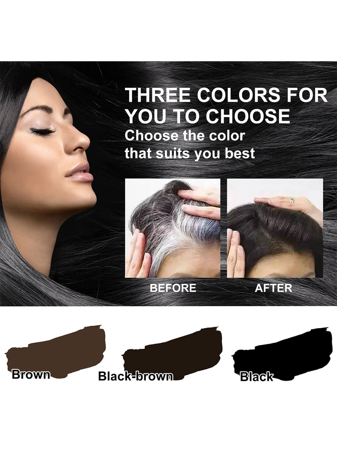 EELHOE Magic Hair Gray Concealer Pen Hair Dye Pen