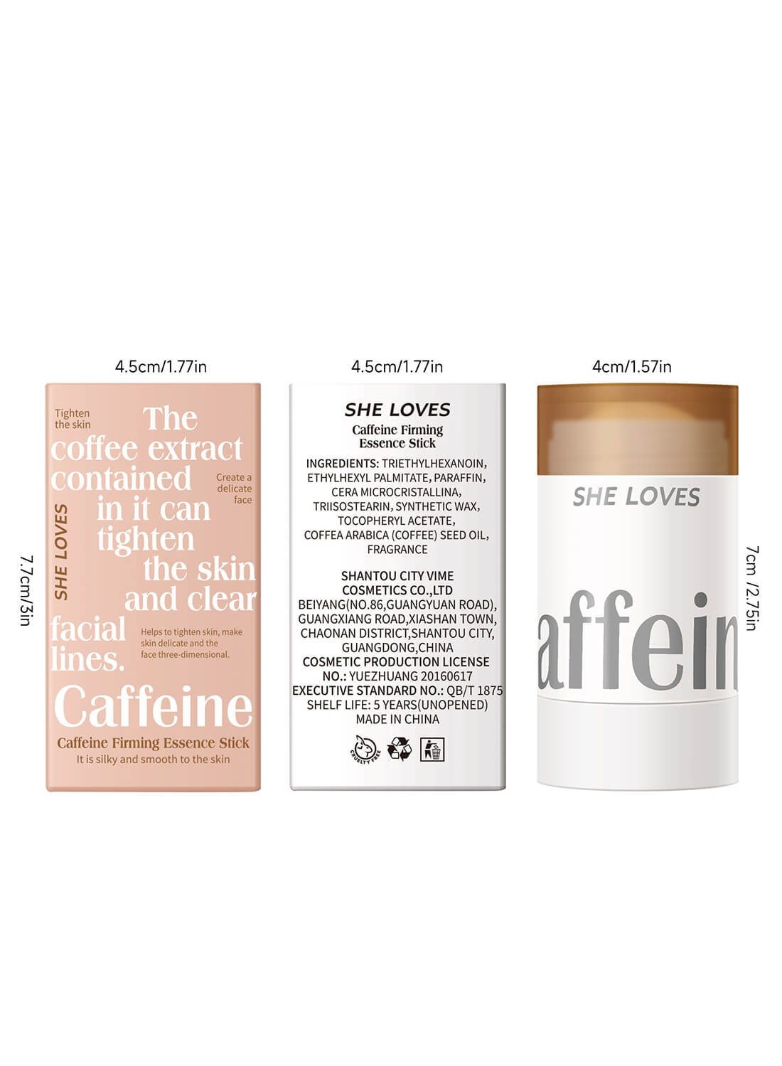 SHELOVES Caffeine Firming Essence Stick