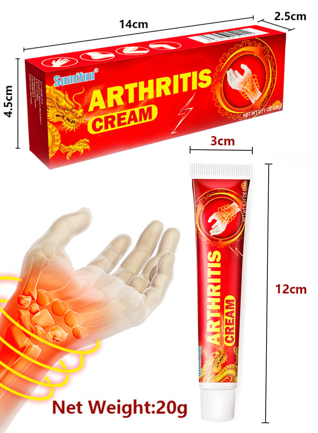 Sumifun Arthritis Joint Pain Relief Cream