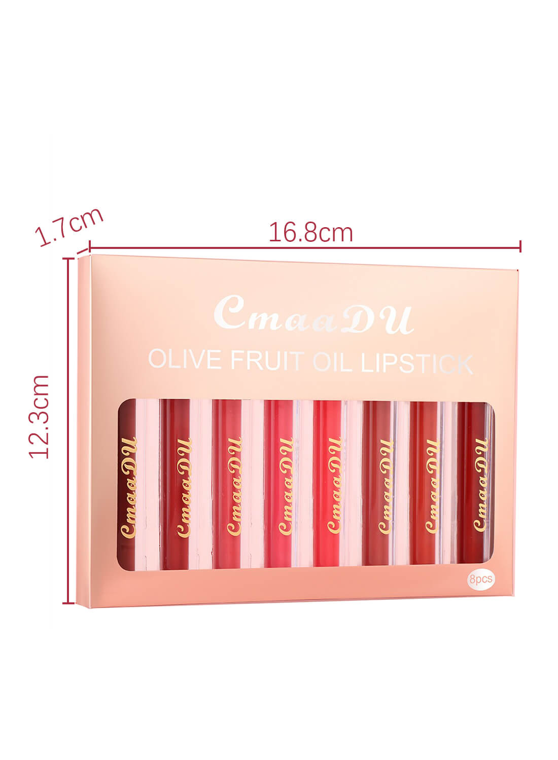 6Pcs Lip Gloss Set with Olive Fruit Oil, Makeup Gift Set for Girls Women