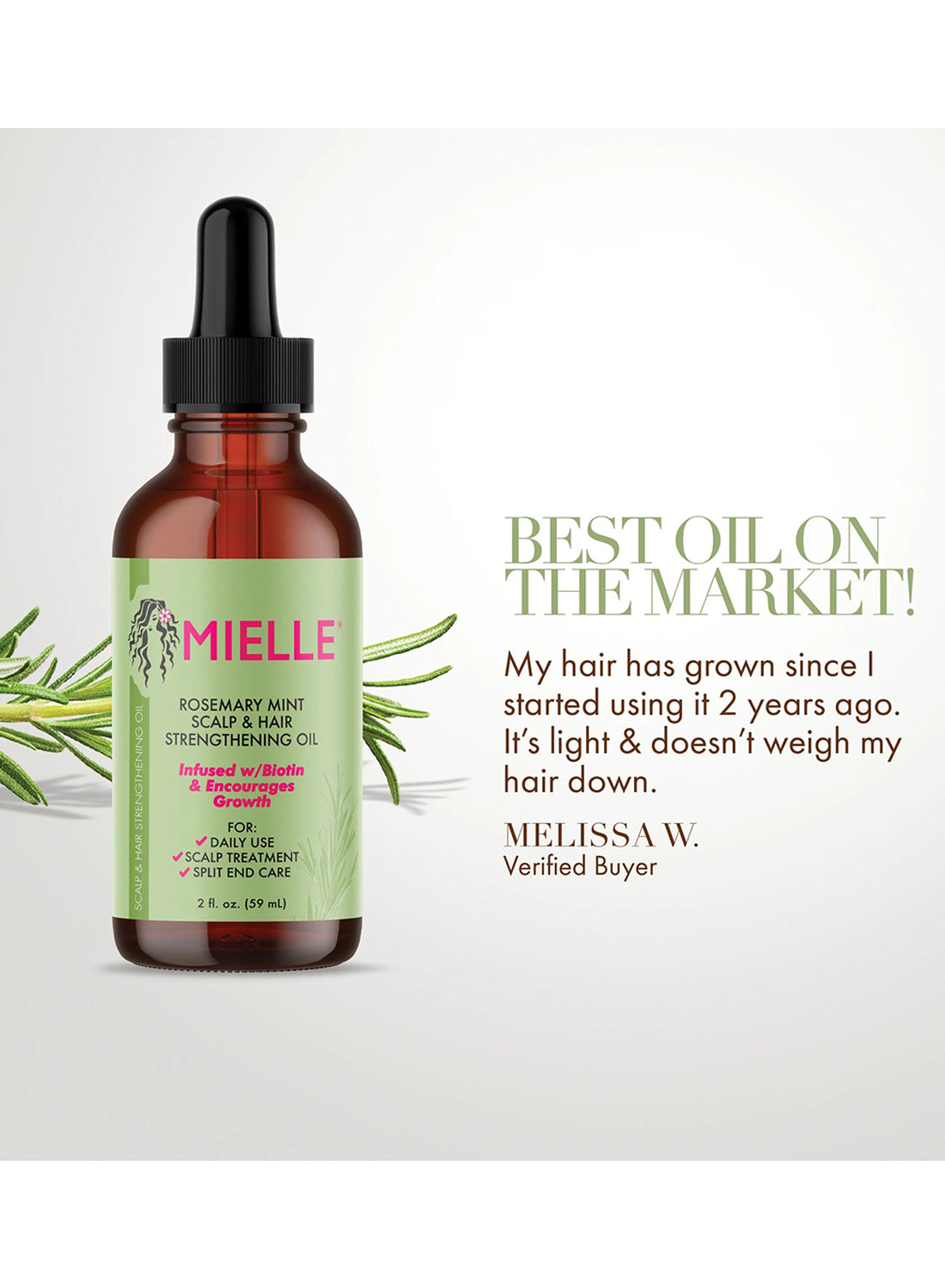 Mielle Rosemary Scalp and Hair Strengthening Oil